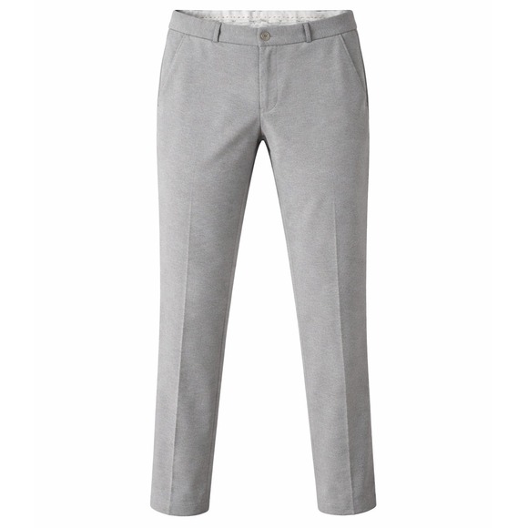 Giorgio Armani Men's Grey Textured Stretch Trousers Luxury Dress Pants Size 32